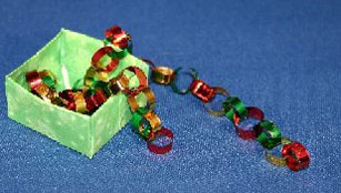 Dollhouse Miniature Christmas Garland Chain